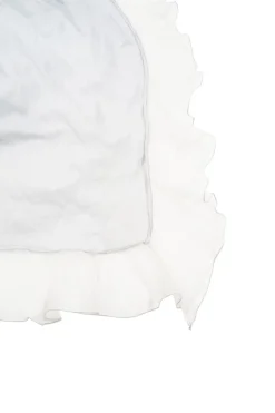 a by amishi Grey Pashmina-SIlk Ruffle Scarf
