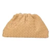 Almond intrecciato nappa leather The Pouch clutch