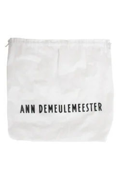 Ann Demeulemeester black 10cm high heel ankle boots on 3cm platform  in suede.