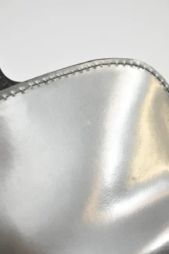 Anthracite box calf leather Brilliant Mini handbag with detachable shoulder strap