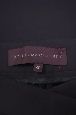 Anthracite cotton-blend pull-on low-rise slacks