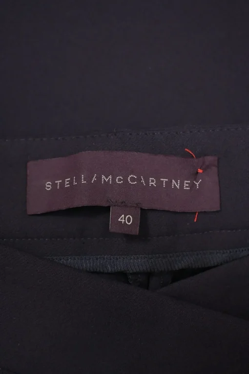 Anthracite cotton-blend pull-on low-rise slacks