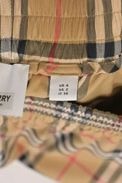 Archive beige House Check stretch-cotton high-waist shorts