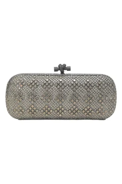 Argento studded snakesin leather Knot minaudière