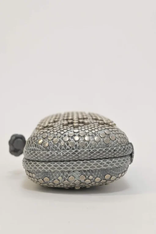 Argento studded snakesin leather Knot minaudière
