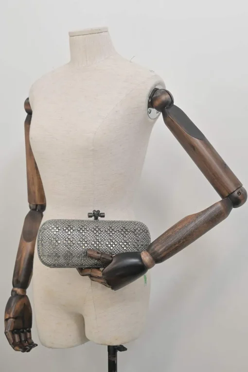 Argento studded snakesin leather Knot minaudière