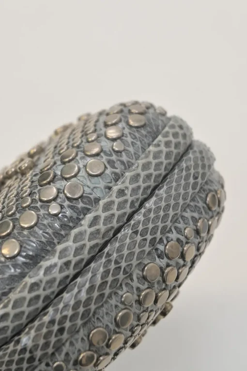 Argento studded snakesin leather Knot minaudière