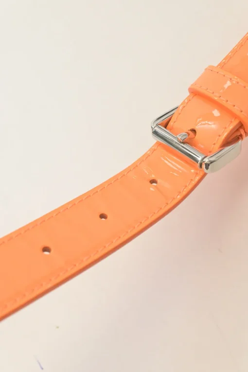 Baby blue and orange Be Dior top handle bag with detachable shoulder strap