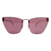 BB0111s Fuchsia BB Metal Frame Cat Eye Sunglasses