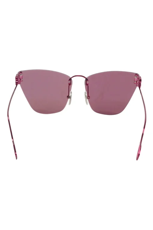 BB0111s Fuchsia BB Metal Frame Cat Eye Sunglasses