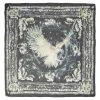 Beachwear two-tone abstract eagle digi-border print scarf