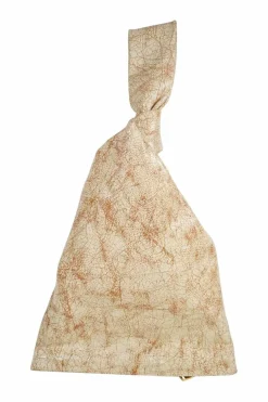 Beige cracked pattern leather 'Twist' bag