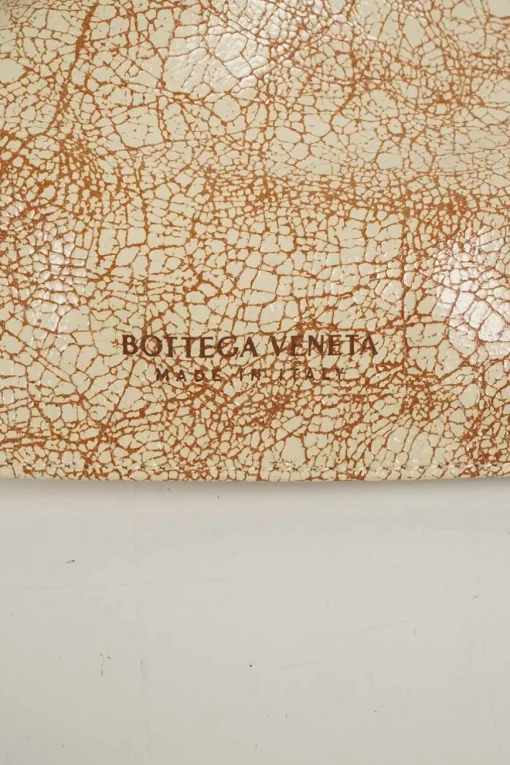 Beige cracked pattern leather 'Twist' bag