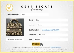 Beige Mizza embroidery leopard jacquard canvas Lady D-Lite bag with detachable shoulder strap