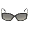 Black acetate and tinted polycarbonate oversized sunglasses with crystal-embellished Coco Mark temples