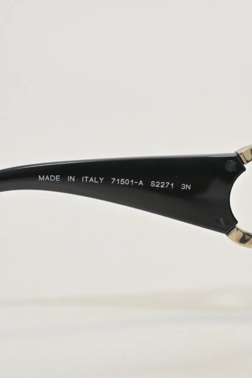 Black acetate and tinted polycarbonate oversized sunglasses with crystal-embellished Coco Mark temples