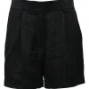 Black acetate-blend logo jacquard tailored shorts
