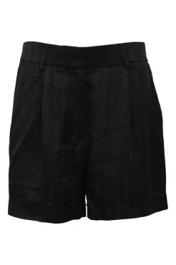 Black acetate-blend logo jacquard tailored shorts
