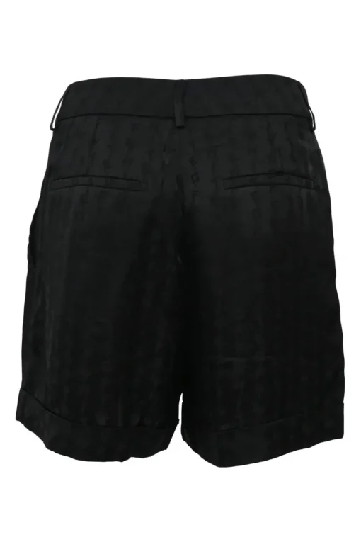 Black acetate-blend logo jacquard tailored shorts