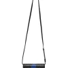 Black and blue python-embossed leather Kate Toy bag with adjustable leather strap