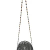 Black and brown acrylic Luna crossbody bag