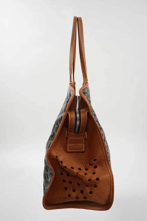 Black and Brown Canvas Sac Hardy Pet Carrier Tote Bag
