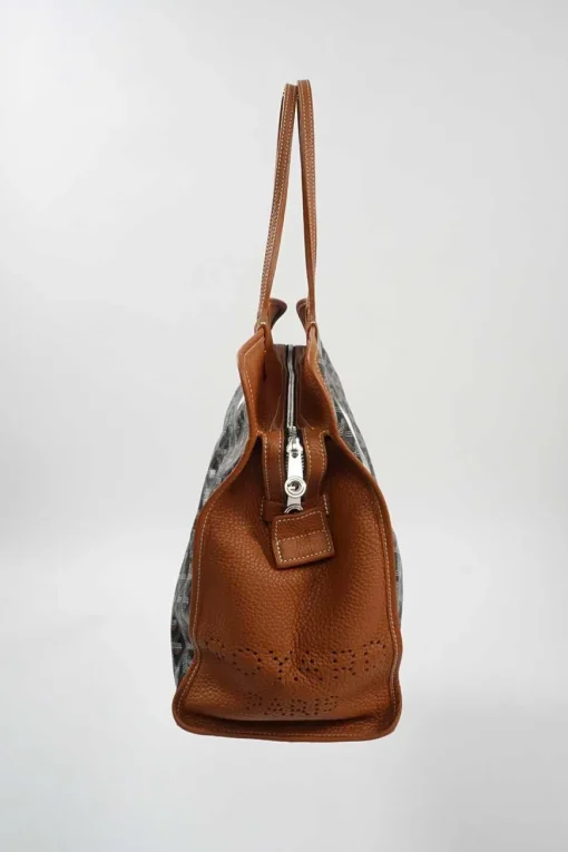 Black and Brown Canvas Sac Hardy Pet Carrier Tote Bag