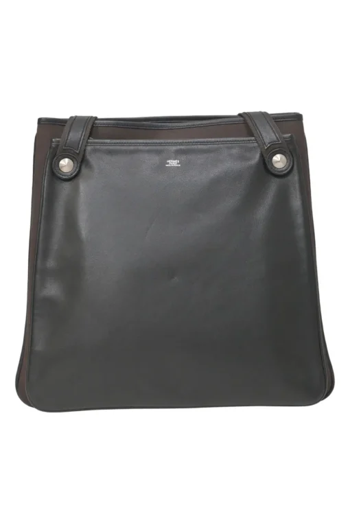 Black and brown Evercolor leather and Toile Officier Mrs. Hippie shoulder bag