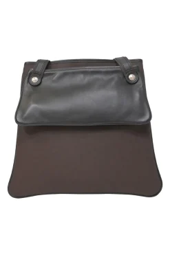 Black and brown Evercolor leather and Toile Officier Mrs. Hippie shoulder bag