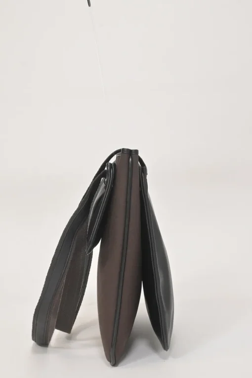 Black and brown Evercolor leather and Toile Officier Mrs. Hippie shoulder bag