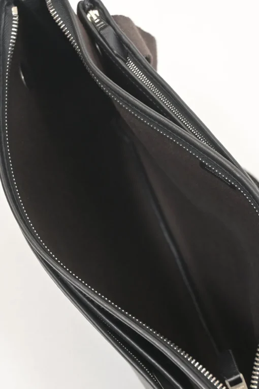 Black and brown Evercolor leather and Toile Officier Mrs. Hippie shoulder bag