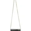 Black and gold acrylic Candy Star clutch with metallic chain strap