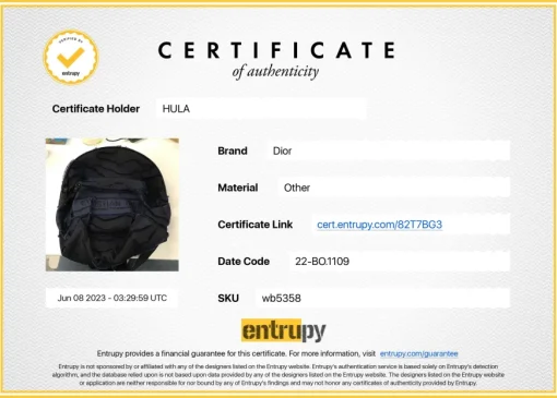 Black and navy cotton DiorTravel camouflage logo backpack