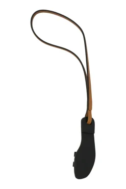 Black and tobacco leather Oran Nano charm