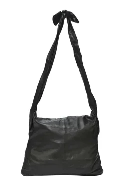Black calfskin Girl Chanel shoulder bag with Coco Mark shank buttons