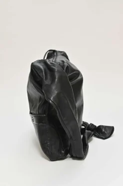Black calfskin Girl Chanel shoulder bag with Coco Mark shank buttons