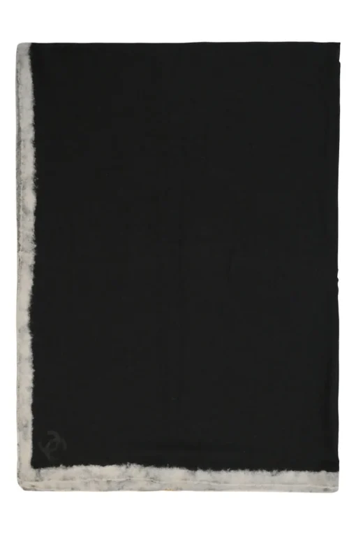 Black cashmere-blend Coco Mark corner scarf