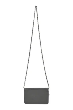 Black caviar leather Sevruga wallet on chain