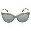 Black clear acetate cat eye sunglasses