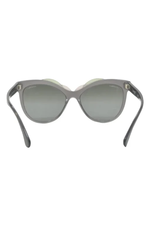 Black clear acetate cat eye sunglasses