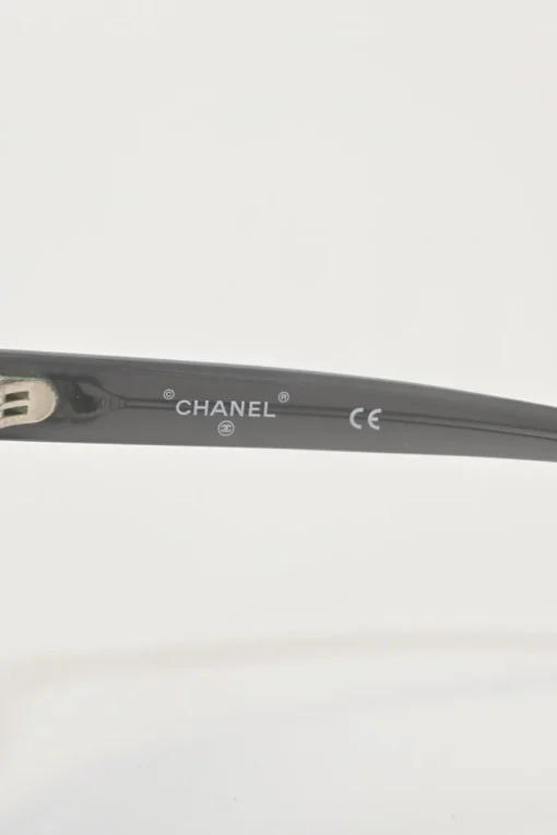Black clear acetate cat eye sunglasses