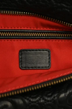 Black cloud-quilted leather crossbody chain flap bag with jade turnlock fastening