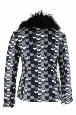 Black coat with ruff in 38 IT