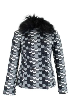 Black coat with ruff in 38 IT