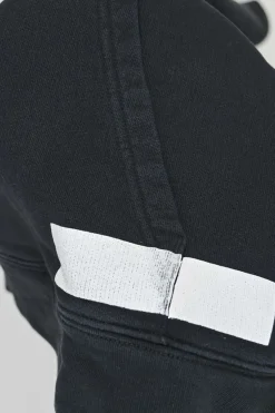 Black cotton French terry signature OFF STAMP pullover hoodie