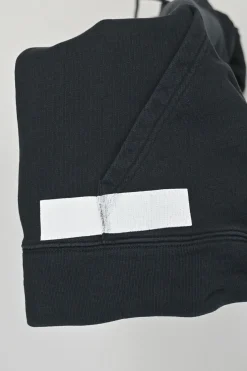 Black cotton French terry signature OFF STAMP pullover hoodie