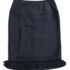 Black Cotton Skirt