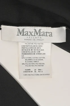 Black cotton-blend Dickey collar with lobster clasp closure