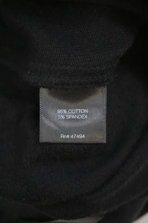 Black cotton-blend French terry pull-on high-rise cargo joggers