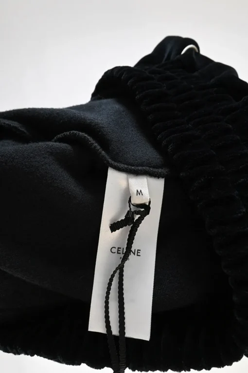 Black cotton-polyamide velour cropped zip-up mock neck jacket with logo broderie motif